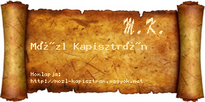 Mözl Kapisztrán névjegykártya